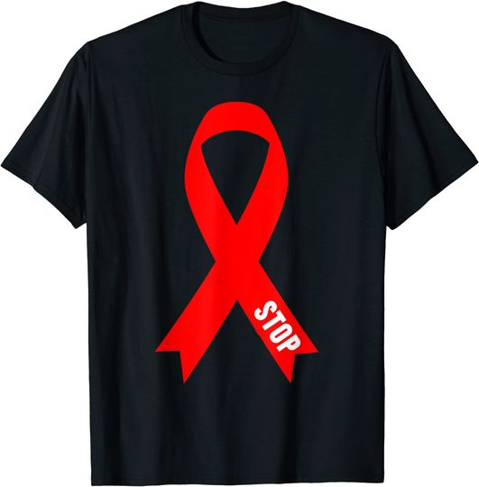 Discover T-shirt Pare de Estigmatizar As Pessoas Que Vivem Com HIV / AIDS