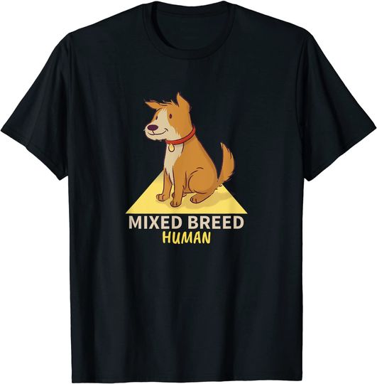 Discover Unissex T-Shirt Dia Nacional do Mutt Raza Mixta Humana Linda Perro Mutt Biracial Pride Camiseta