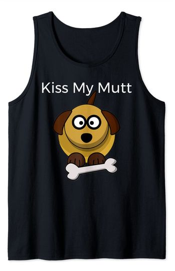 Discover Camisola Sem Mangas Dia Nacional do Mutt Kiss My Mutt Humor Canino Engraçado Para Amantes De Cães