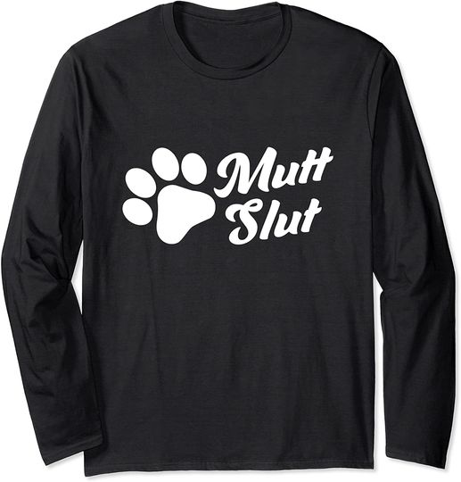 Discover Camisola De Mangas Compridas Dia Nacional do Mutt Mutt Vagabunda Engraçada Adote Cachorro Animal Rescue Dog Paw