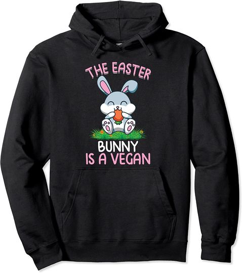 Discover Hoodie Sweater Com Capuz Coelho Gigante O Coelho da Páscoa é um Encontro Vegano