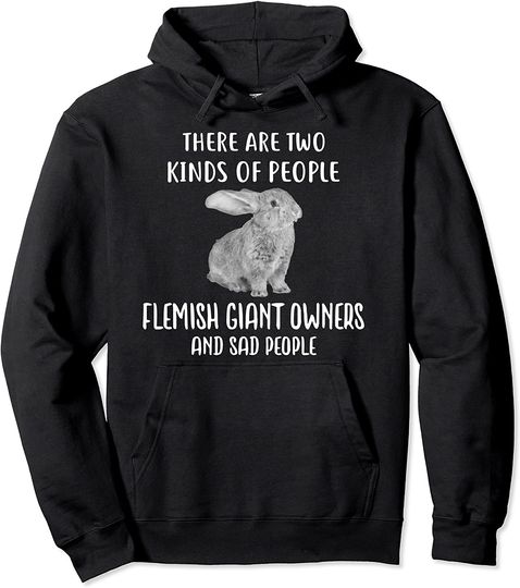 Discover Hoodie Sweater Com Capuz Coelho Gigante Pessoas Tristes E Coelho Gigante Flamingo