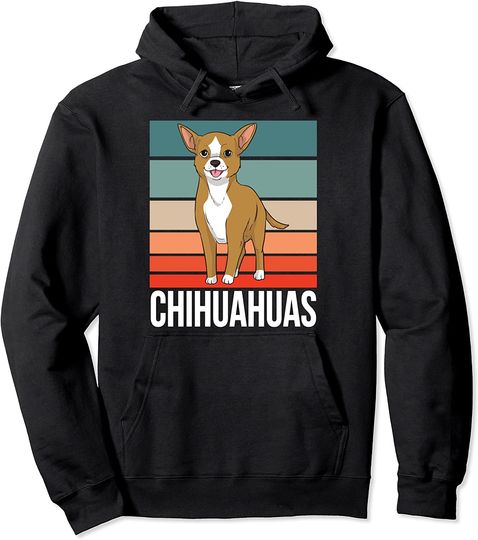 Discover Hoodie Sweater Com Capuz Cão Chihuahua Retro Chihuahua Amante Diseño Vintage