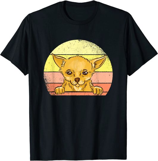 T-Shirt Camiseta Manga Curta Cão Chihuahua Amantes De Cachorro Chihuahua