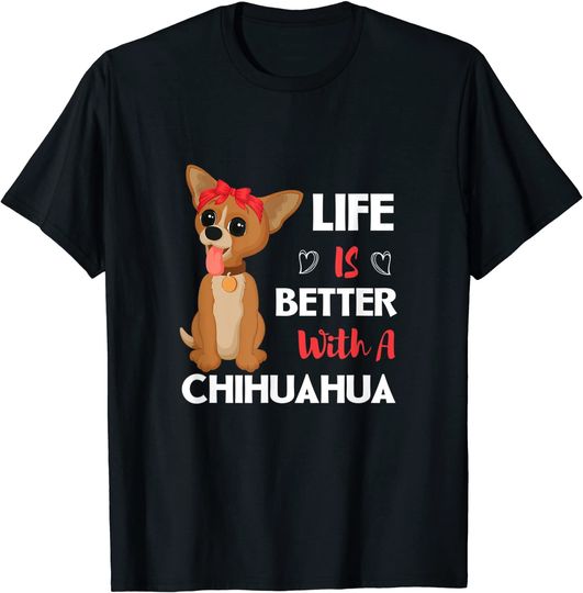 Discover T-Shirt Camiseta Manga Curta Cão Chihuahua Desenho De Cachorro Chihuahua