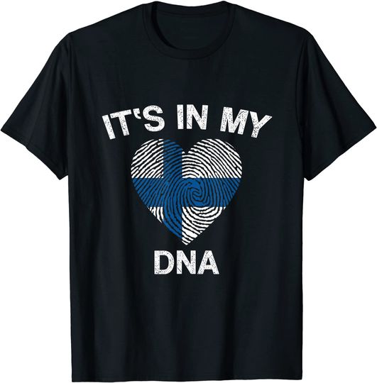 Discover Bandeira Finlândia | T-shirt Unissexo Impressão Digital It’s In My DNA