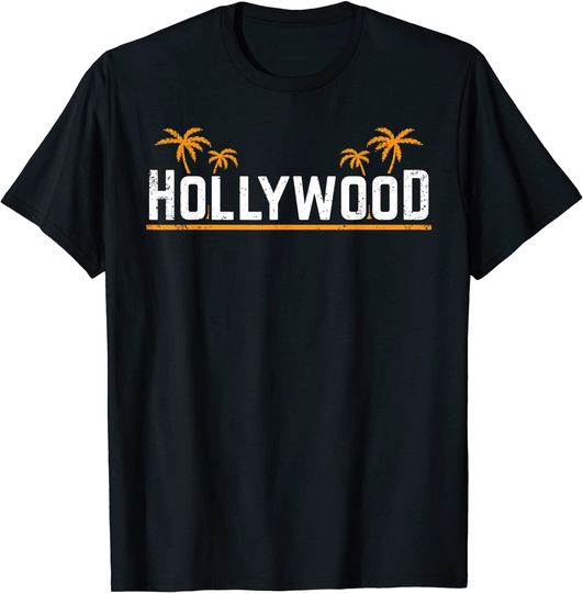 Discover Palmas de Hollywood T-Shirt Camiseta Manga Curta Hollywood Life