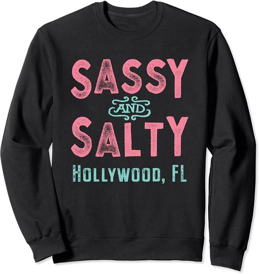 Discover Lembrança Ousada de Hollywood Flórida Suéter Sweatshirt