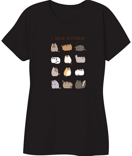 Discover T-Shirt Camiseta Manga Curta Pusheen Amo Kitties