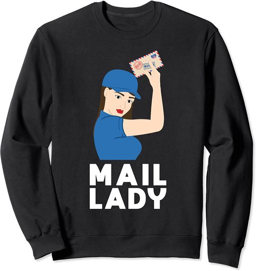 Discover Mujer Trabajador Postal Suéter Sweatshirt Caixa Do Correio