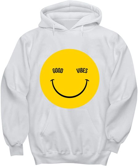Discover Hoodie Sweater com Capuz Unissexo Emoji Feliz