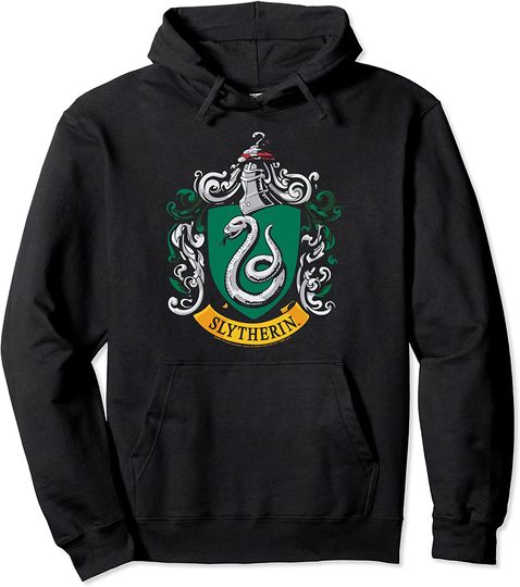 Discover Hoodie Sweater Com Capuz Símbolos Harry Potter  Slytherin House Crest