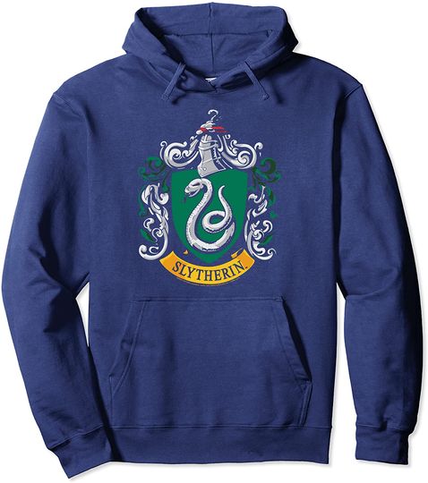 Discover Hoodie Sweater Com Capuz Símbolos Harry Potter  Slytherin House Crest