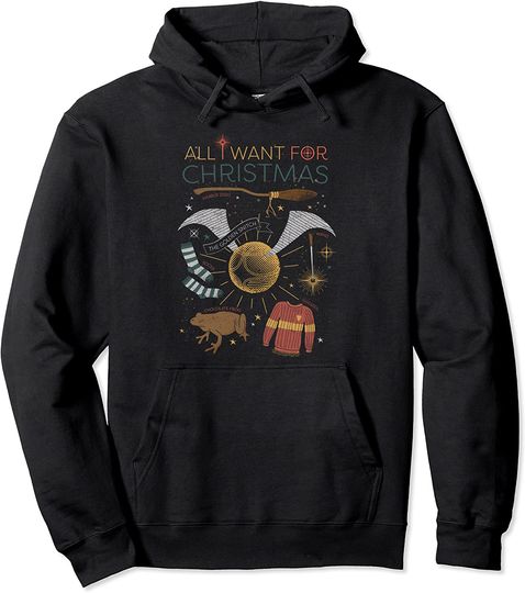 Discover Hoodie Sweater Com Capuz Símbolos Harry Potter  All I Want for Christmas!