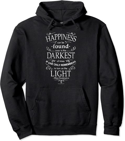 Discover Hoodie Sweater Com Capuz Símbolos Harry Potter Felicidade Cita