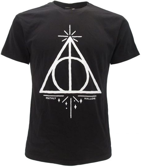 Discover T-Shirt Camiseta Manga Curta Símbolos Harry Potter das Relíquias da Morte