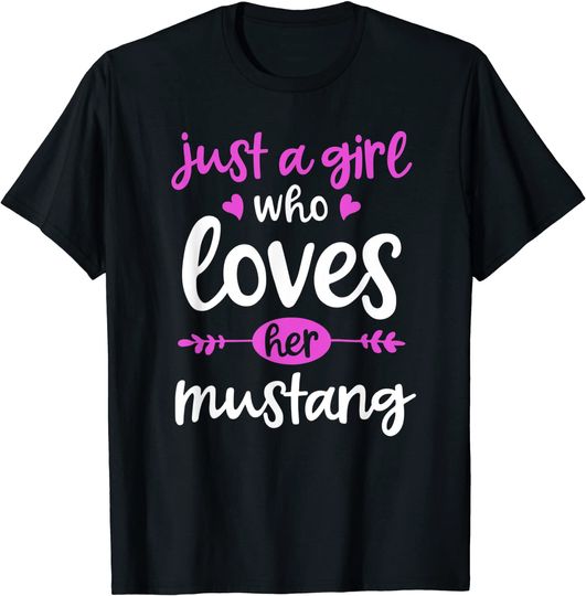 Discover Camiseta Apenas Uma Garota Que Ama Seu Cavalo Mustang