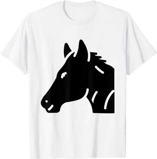 Discover T-Shirt Camiseta Manga Curta Cavalo Mustang Passeio Menina Cabeça De Cavalo