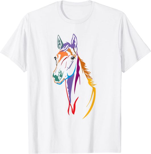 Discover T-Shirt Camiseta Manga Curta Cavalo Mustang Presente Para Cavaleiros