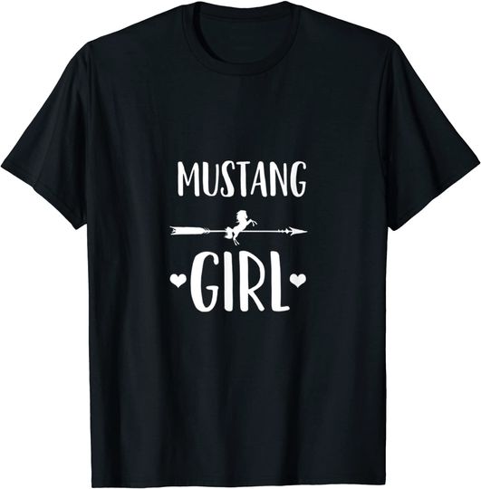 Discover T-Shirt Camiseta Manga Curta Cavalo Mustang Amante Da Raça De Cavalos