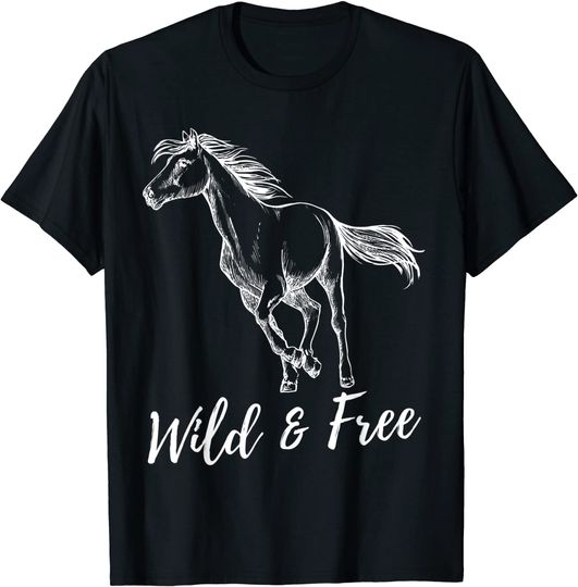 Discover T-Shirt Camiseta Manga Curta Cavalo Mustang
