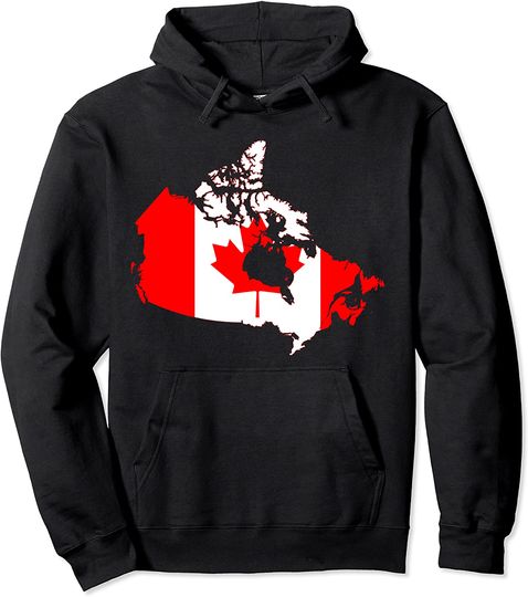 Discover Unissexo Hoodie Sweater Com Capuz Bandeira Canada