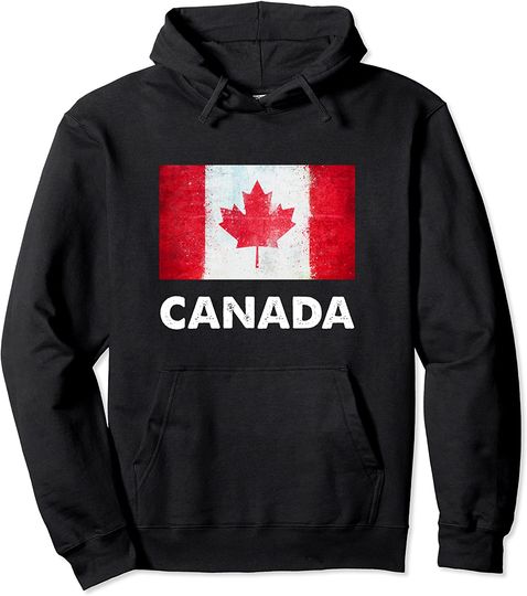 Discover Hoodie Sweater Com Capuz Bandeira Canada do Canadá
