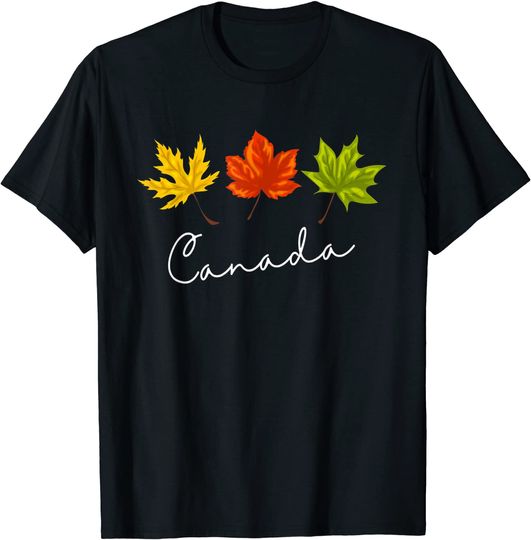 Discover Canadá Amante De Las Hojas De Arce Canadiense T-Shirt Camiseta Manga Curta Bandeira Canada