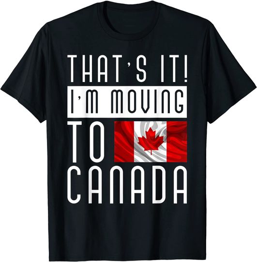 Discover T-Shirt Camiseta Manga Curta Bandeira Canada Hoja De Arce Canadiense Amante De Canadá
