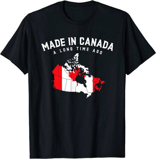 Discover T-Shirt Camiseta Manga Curta Bandeira Canada Amante