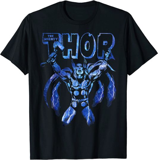 Discover Marvel Thor Classic Ride The Lightning Retro T-shirt