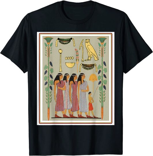 T-Shirt Camiseta Manga Curta Cleopatra Filme Senhoras Egípcias King Tut Rainha Cleopatra Nefertiti Pirâmides