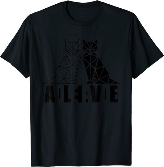 Discover Ciência do Gato de Schrödinger Dead & Alive T-shirt