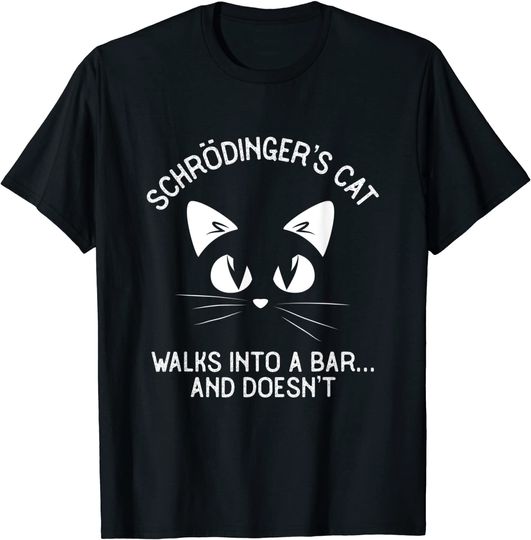 Discover T-Shirt Para Homem Mulher Gato De Schrödinger