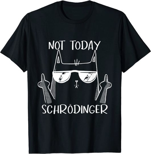 Discover Camiseta Manga Curta Para Homem Mulher Criança Gato De Schrödinger T-Shirt