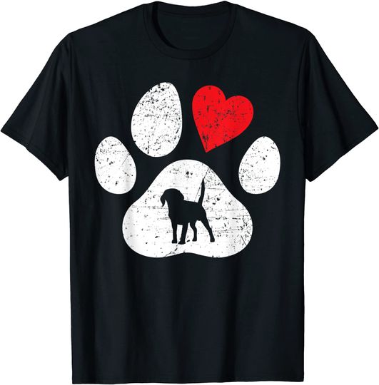 Discover Amor de Cão Pata de Cão Amante de Cães Presente de T-shirt