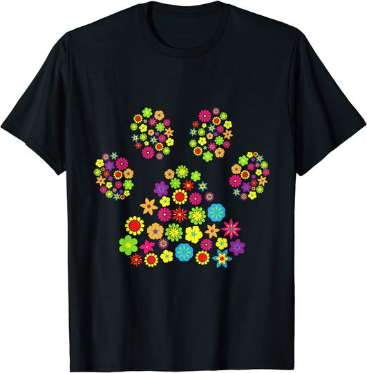Discover Flores de Pata de Cão Mãe de Cão Dona de Cão T-shirt