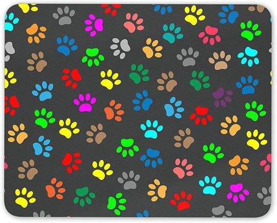 Discover Colourful Paw Animal Dog Cat Mouse Pad Pata de Cão