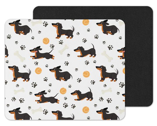 Discover Mouse Pad Cute Dachshund Print | Mouse Pad Pata de Cão