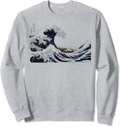 Discover Suéter Sweater para Homem e Mulher A Grande Onda de Kanagawa