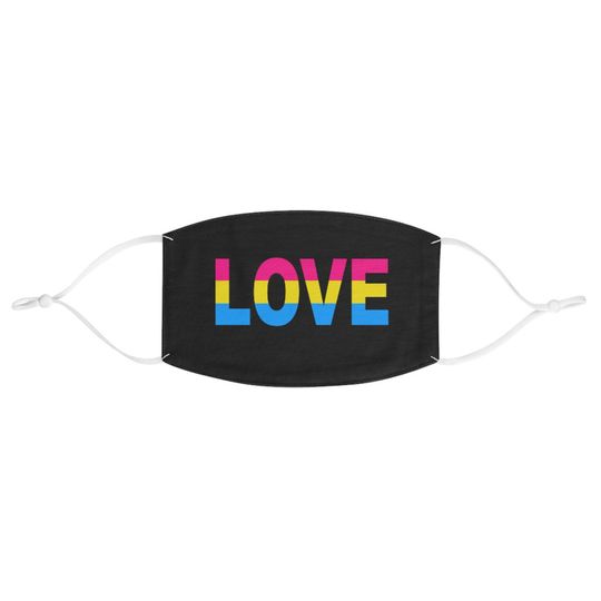 Discover Máscara De Bandeira Pansexualidade Pansexual Flag Love Face Mask