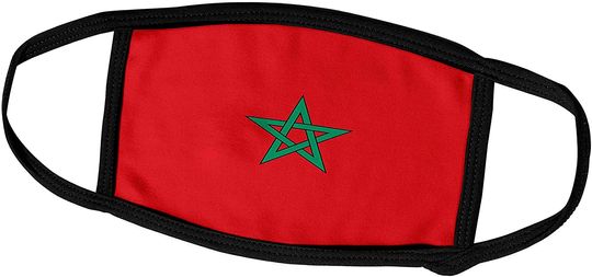 Discover Máscara Unissexo Bandeira de Marrocos