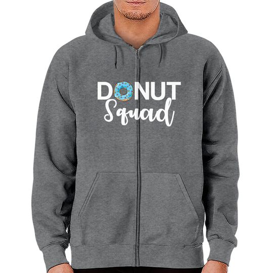Discover Hoodies com Fecho-éclair para Homem e Mulher Donut Squad