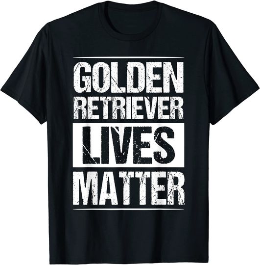 Discover T-Shirt Camiseta Manga Curta Golden Retriever Lives Matter