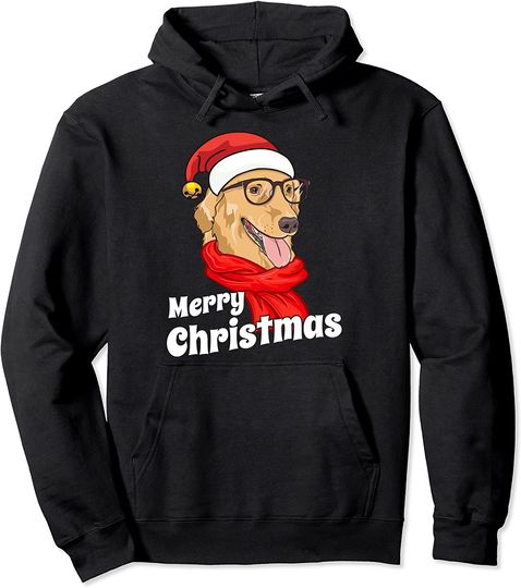 Discover Hoodie Sweater Com Capuz Golden Retriever Natal Christmas