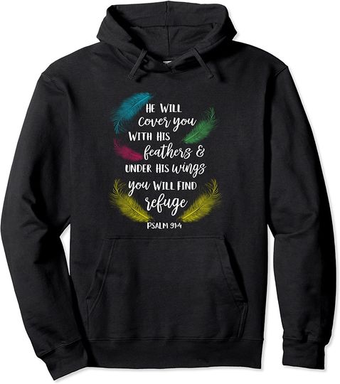 Discover Hoodie Sweater Com Capuz Salmo 91 Pássaro Papagaio
