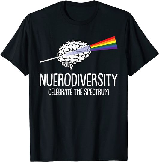 Discover T-Shirt Camiseta Manga Curta Celebração Do Orgulho Neurodiversidade