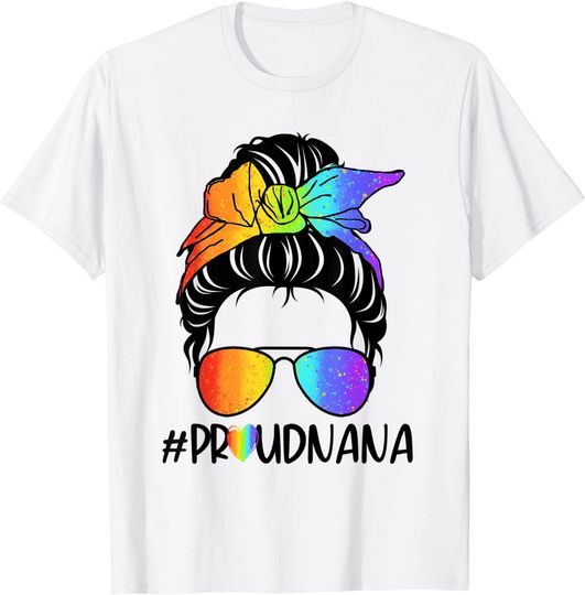Discover LGBTQ Orgullosa Nana T-Shirt Camiseta Manga Curta Celebração Do Orgulho