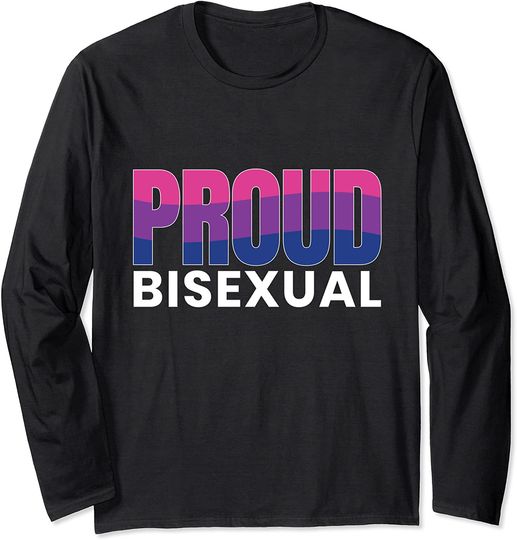 Discover Camisola De Mangas Compridas Celebração Do Orgulho  Bisexual Camisa Bisexualidad LGBT