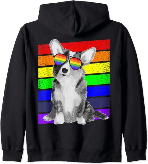 Discover Hoodie Sweater Com Capuz Celebração Do Orgulho Corgi